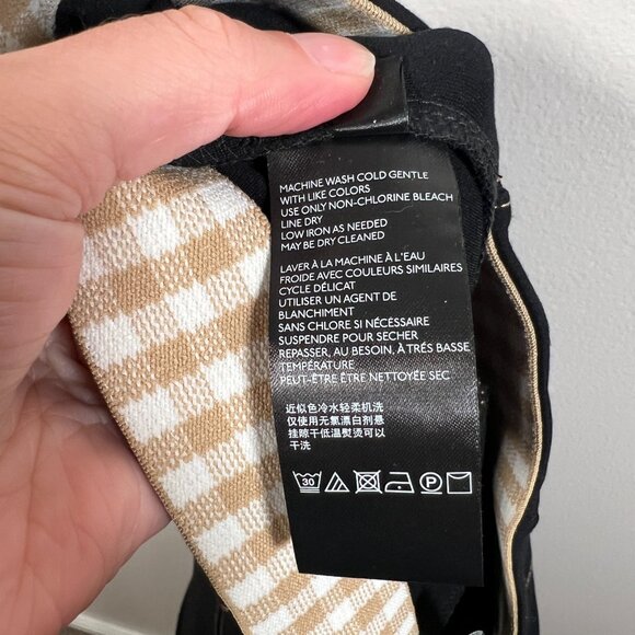 Anthropologie Essential Crop Flare Pants Size Small Black Pull On Work Office - Picture 9 of 10